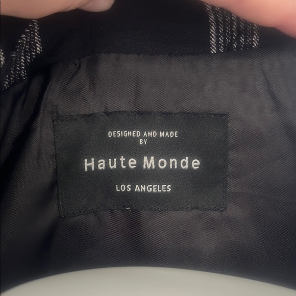 Haute Monde Black and White Blazer Jacket - Picture 2 of 5